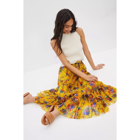 Anthropologie Meredith Organza Maxi Skirt - Picture 2 of 6